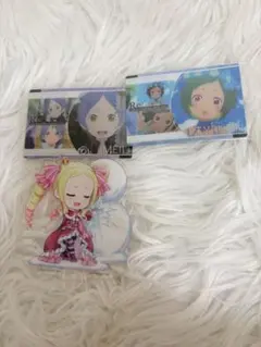 Re:ゼロ アクスタ　カード3点セット