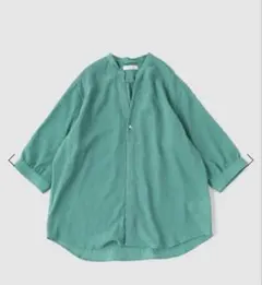 【B.C STOCK】ヨウリュウシチブソデシャツ グリーン Mのサムネイル