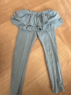 フリル付きロングパンツ 110cm ライトブルー