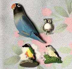 動物 鳥 インコ フクロウ フィギュア セット