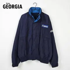 ジョージア GEORGIA 企業ロゴ ナイロンブルゾン ノベルティ ネイビーLLのサムネイル