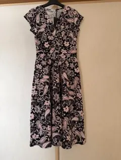 ☆新品未使用タグ付☆フランス製 EGERIE 黒✖️ピンク　ワンピース