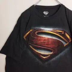 ザ*ス様 スーパーマン マン・オブ・スティール 半袖シャツ Tシャツ ブラックのサムネイル