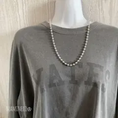 ロングネックレス シルバー