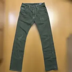 DIESEL ディーゼル　スリムスキニー　ストレート　28 カーキ