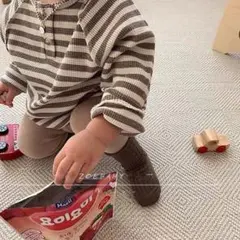 ワッフル ロンT サーマル こども服 韓国 80 90 73 サイズ