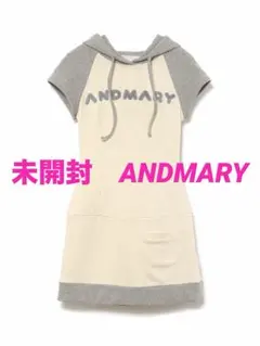ANDMARY Mary logo mini dress グレー - メルカリ