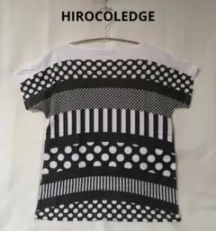 HIROCOLEDGE 高橋理子・半袖 Tシャツ•バッグプリントは薄めのグレー