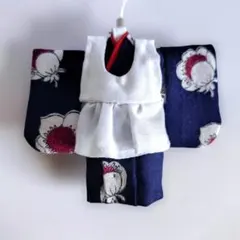 市松人形 エプロン ボンネット セット 12号くらい - メルカリ