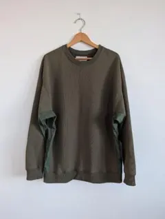 DIESEL ディーゼル 長袖カットソー XS カーキ 薄手スウェット ロンT 