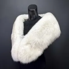 【美淡】SAGA FOX サガフォックス ショール ブルーフォックス 雪椿 品格