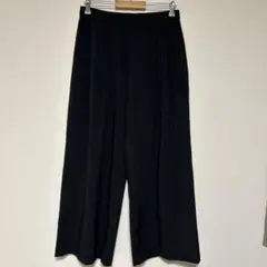 【UNIQLO:C】2025年感動タックワイドパンツ ブラック　Lサイズ