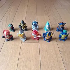 仮面ライダー、アクションヒーローキャラクター指人形10体セット