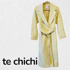 美品✨te chichi テチチ　ロングコート　ベルテッドコート　イエローのサムネイル