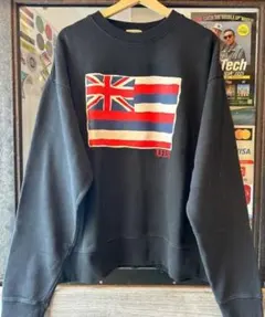 Urban Island Society ハワイ国旗スウェット L ブラック