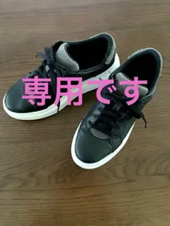 UGG 厚底レザースニーカー スケープレース　黒