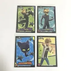 ミラキュラス レディバグ＆シャノワール ステッカー シール 4枚