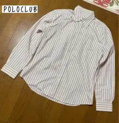 BEVERLY HILLS POLO CLUB長袖シャツ ストライプボタンダウン