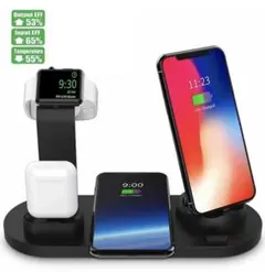 ワイヤレスQi 充電 iPhone スマホ AppleWatch Airpods