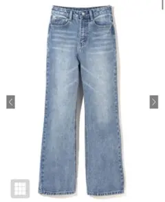 GRL ワイドセミフレアデニムパンツ cu136