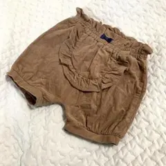 コトリ cottoli コーデュロイ リボン ショートパンツ