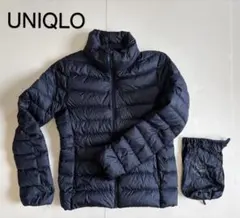 UNIQLO ネイビー ウルトラライトダウンジャケット 収納袋付き