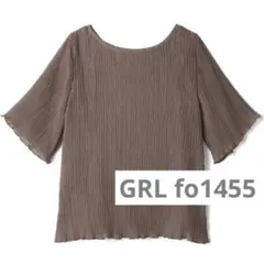 【GRL】新品 キャミソール付き波プリーツプルオーバー fo1455