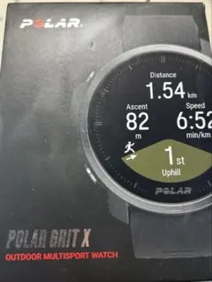 POLAR Grit X ブラック M/L GPSウォッチ 箱・充電器付