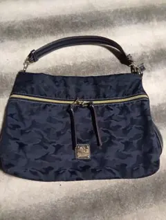 CHRISTIAN OLIVIER ネイビーショルダーバッグ