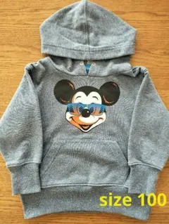 東京ディズニーリゾート　ミッキーフードつきパーカー　トレーナー　100cm