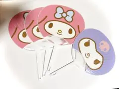 マイメロディ・クロミ うちわ 4枚セット　宇佐美