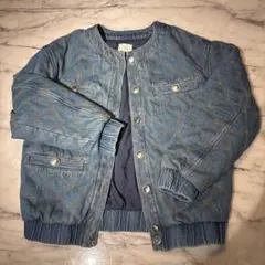 H&M デニムブルー キルティングジャケット XS