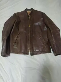 ヴィンテージ　レザージャケット　シングルライダースジャケット　雰囲気最高