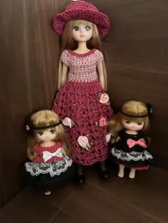 リカちゃん　ミキマキちゃん　服　ワンピセット