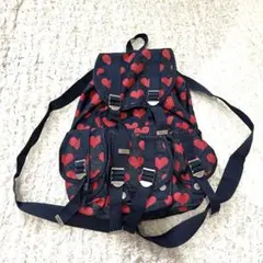 【平成】　レトロ　y2k ハート　デニム　リュック　女児活