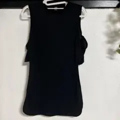 ブラックノースリーブチュニック