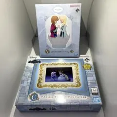ディズニー 一番くじ A賞 C賞 アナとエルサ フィギュア ＆ アートディッシュ