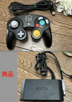 【美品】任天堂 ゲームキューブコントローラー USB接続 ＆純正接続タップ