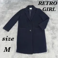 RETRO GIRL レトロガール (M) チェスターコート ロング丈 シンプル