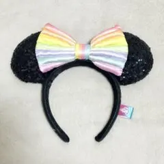 ディズニー　カチューシャ　40周年　カラフル　スパンコール