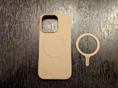 iPhone16pro用　holdit モカブラウン マグセーフ対応ソフトケース