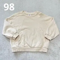 ZARA kids ザラキッズ　ベージュ トレーナー 裏毛　シンプル　98