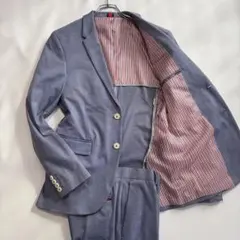 美品 ザラ カジュアルスーツ L M 伸縮性 デニムライク系 春夏スーツ