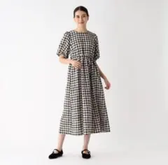 【美品】OPAQUE.CLIP チドリ柄　ワンピース　L