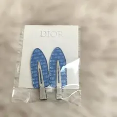 Christian Dior ノベルティ青色 ヘアピン