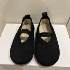 PADAM kids / latte flat shoes ブラック　13cm