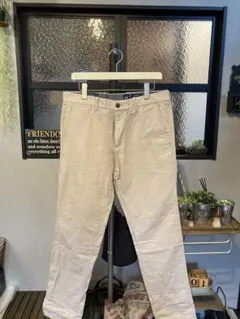 GAP ギャップ リネンコットン チノパン スリムフィット ベージュ W33
