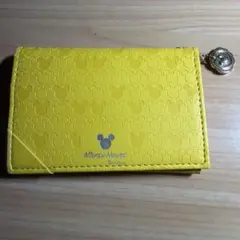 ディズニー×キタムラ 三つ折り財布 キャメル ミッキー 長期保管品