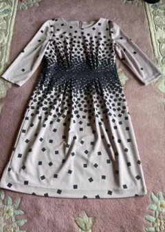 美品　レリアン　洗えるワンピース　11号　くすみピンク