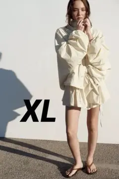 ZARA ナイロンポケットジャケット L - メルカリ